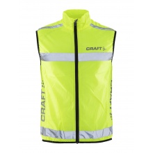 Craft Weste Visibility Vest (Kamizelka bezpieczeństwa dla rowerzystów, biegaczy, elementy designu 360°) neon żółty mężczyźni